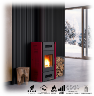 Minerva acciaio Stufa a legna Wood stove